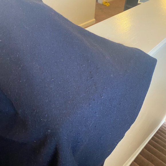 2 FOR $25Vince Cashmere Sweater Navy Blue Black Colorblock Dolman Oversized XS - Picture 6 of 6